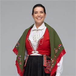 Sjal til bunad fra Vest-Agder